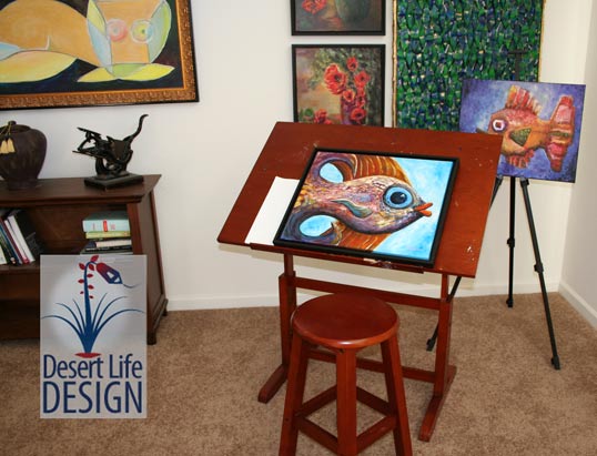 display art on table